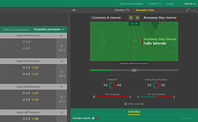 Il livescore di bet365