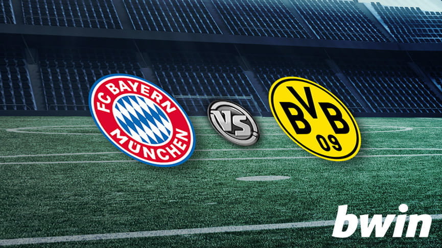 Il logo di bwin e gli stemmi di Bayern Monaco e Borussia Dortmund