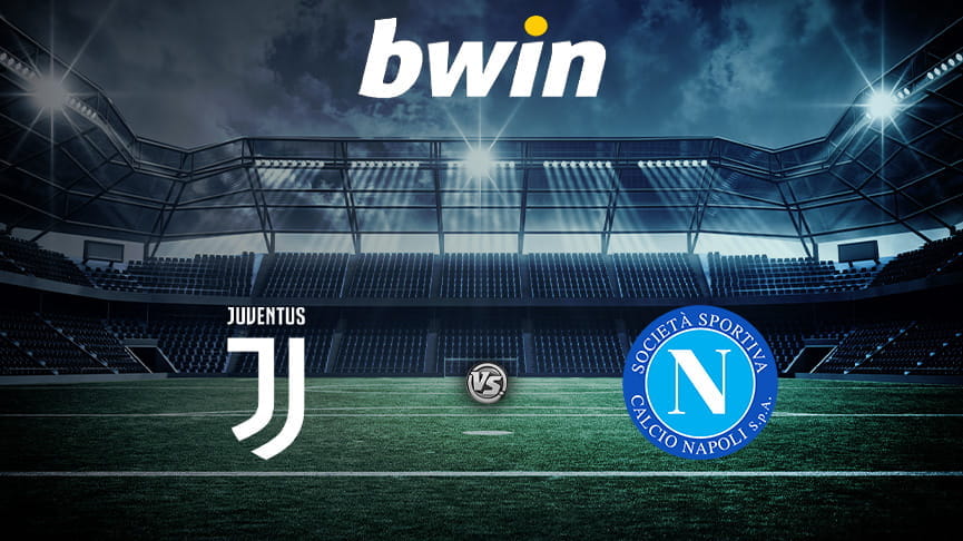 Il logo di bwin e gli stemmi di Juventus e Napoli
