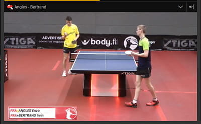 Una partita di ping pong trasmessa in streaming dal vivo su bwin