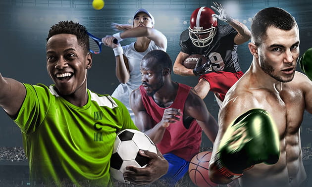 Atleti di diversi sport in azione