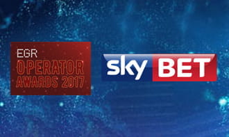 Il logo degli EGR Awards 2017, che premiano gli operatori nel settore del betting in Inghilterra, e quello di Sky Bet