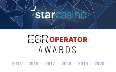 Il logo degli EGR Operation Awards, che premiano gli operatori nel settore del betting, e quello di StarCasinò