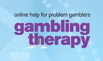 Il logo di Gambling Therapy, ente di assistenza per il fenomeno della ludopatia