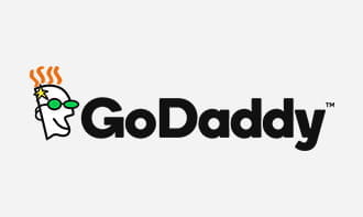 Il logo dell'azienda di crittaggio dei dati GoDaddy