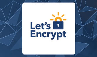 Il logo dell'azienda di criptaggio dati Let's Encrypt