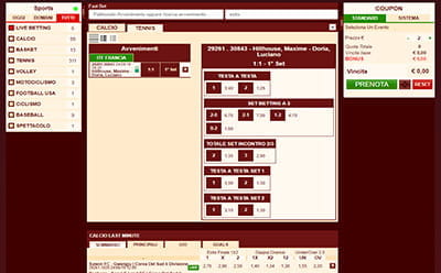 Le scommesse sul tennis live su Merkur Win