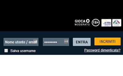 Accedi al tuo conto di gioco con l'operatore desiderato