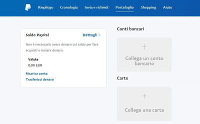 Inserisci i dati relativi alla tua carta di credito nel form apposito sul sito di PayPal