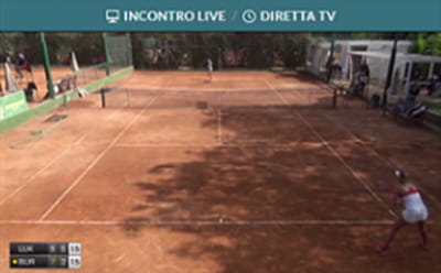 Una partita di tennis trasmessa in streaming dal vivo su Stanleybet
