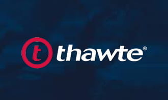 Il logo dell'azienda di crittaggio dati Thawte