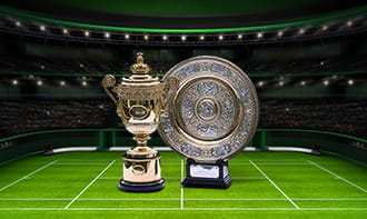 Il trofeo per i vincitori di Wimbledon