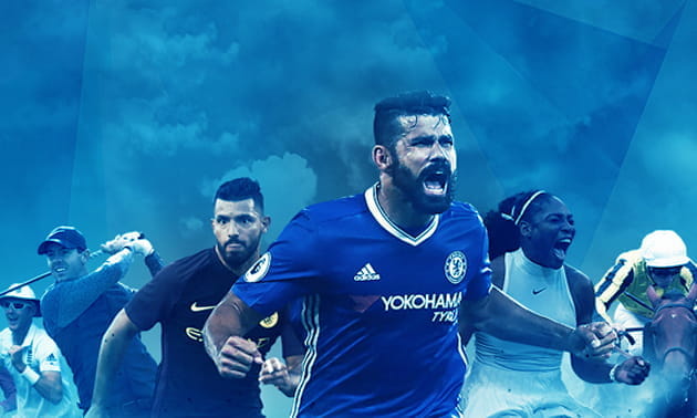 Atleti di calcio (Diego Costa e Aguero), tennis (Serena Williams), golf e ippica in azione